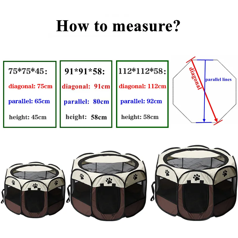 HOOPET Cat Delivery Room Detachable Summer Pet Tent Outdoor Dog Folding Fence Cat Cage Dogs Enclosure Surrounded Pet Supplies