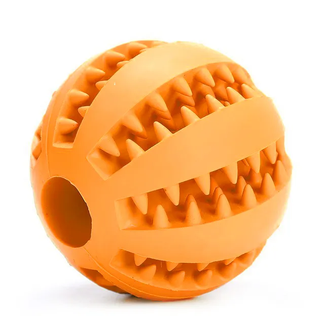 5/7/11cm Pet Dog Toys Extra-tough Rubber Jump Toy Interactive Elasticity Ball Dog Chew Toys For Dog Tooth Cleaning Treat Ball