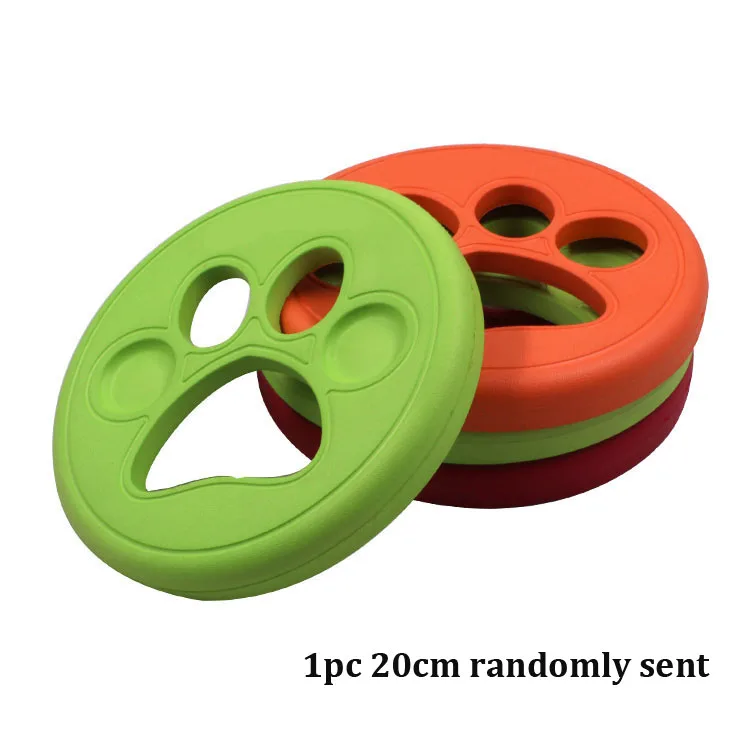 1PC Dog Flying Disc Interactive Rubber Dog Toys Soft Floating Dog Catcher Toy for Pet Training & Chewing