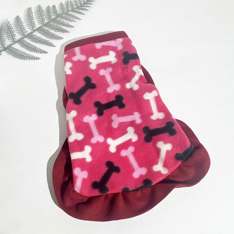 XS-8XL New Pet Clothes Flannel Dog Costume Dog Cold Weather Coats Cat Apparel Soft Flannel Doggie 4-legged Clothes Pet Pajamas