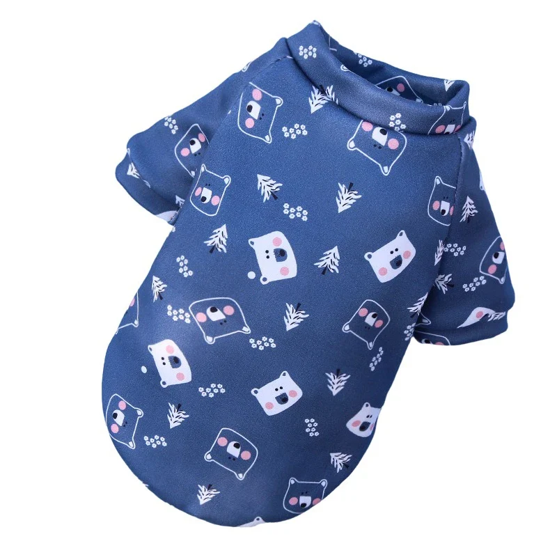 Cartoon Dog Vest Winter Warm Pet Clothes for Small Dogs Chihuahua French Bulldog Pug Sweatshirt Puppy Cats Coat Yorkie Clothing