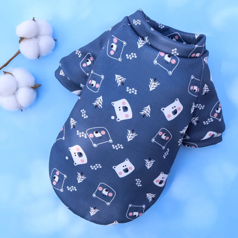 Small Dog Hoodie Coat Winter Warm Pet Clothes for Bulldog Chihuahua Shih Tzu Sweatshirt Puppy Cat Pullover Dogs