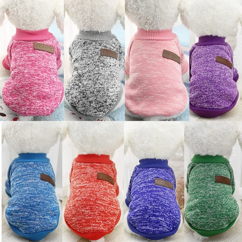 Dog Clothes for Small Dogs Soft Pet Dog Sweater Clothing for Dog Winter Chihuahua Clothes Classic Pet Outfit Small Dog Clothes