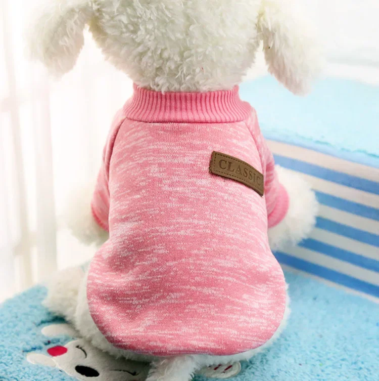 Dog Clothes for Small Dogs Soft Pet Dog Sweater Clothing for Dog Winter Chihuahua Clothes Classic Pet Outfit Small Dog Clothes
