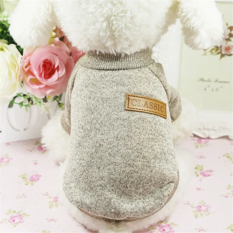 Dog Clothes for Small Dogs Soft Pet Dog Sweater Clothing for Dog Winter Chihuahua Clothes Classic Pet Outfit Small Dog Clothes