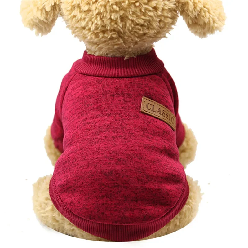 Dog Clothes for Small Dogs Soft Pet Dog Sweater Clothing for Dog Winter Chihuahua Clothes Classic Pet Outfit Small Dog Clothes