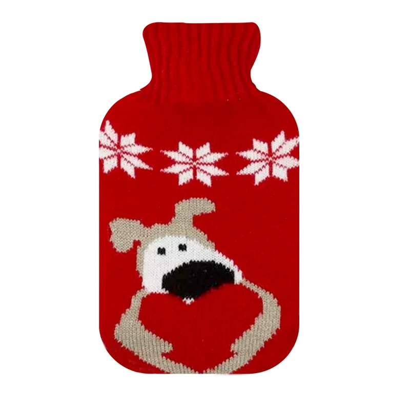 Ding Hot Water Bottle Cover Wool Cover Velvet Cloth Cover Cartoon Phone Case Two-Side Hand Putting Hot Water Bottle Cover Is a Hot Water Bottle Cover