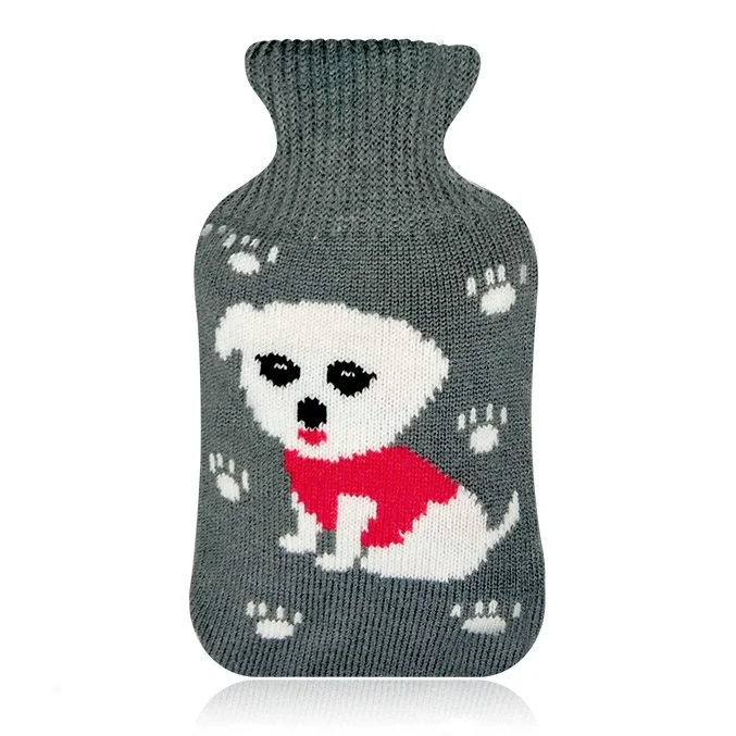 Ding Hot Water Bottle Cover Wool Cover Velvet Cloth Cover Cartoon Phone Case Two-Side Hand Putting Hot Water Bottle Cover Is a Hot Water Bottle Cover