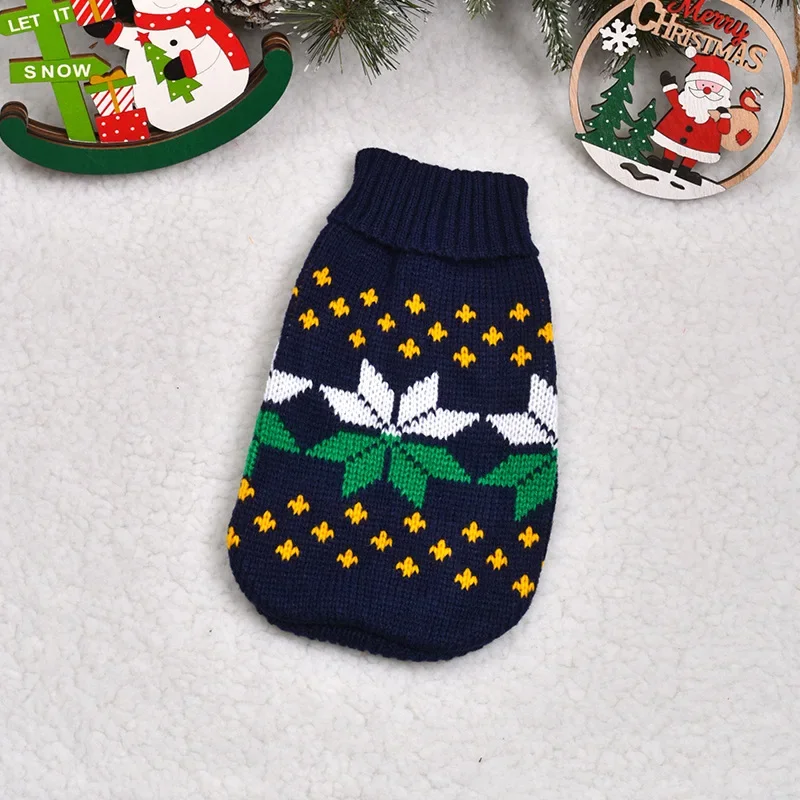 Winter Dog Clothes Christmas Holiday Sweater Chihuahua Teddy Outfit coat for Small Medium Large Dog and Cat Autumn Warm