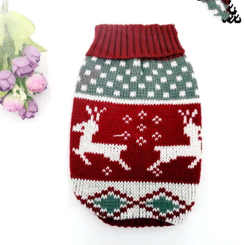 Winter Dog Clothes Christmas Holiday Sweater Chihuahua Teddy Outfit coat for Small Medium Large Dog and Cat Autumn Warm