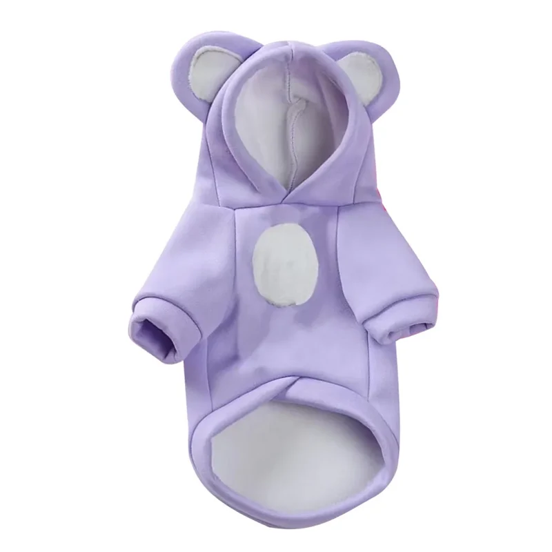 Dog Winter Warm Clothes Cute Plush Coat Hoodies Pet Costume Jacket For Puppy Cat French Bulldog Chihuahua Small Dog Clothing