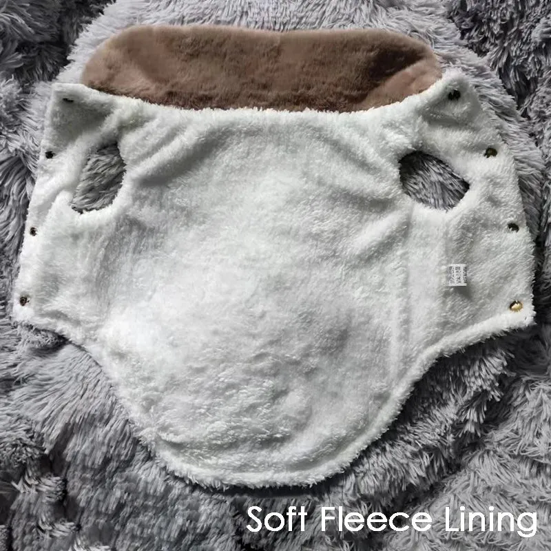 Waterproof Fur Collar Dog Jacket Winter Warm Fleece Dog Clothes for Small Dogs Puppy Pet Vest Chihuahua Yorkie Coat Pug Costume