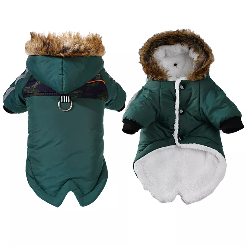 Dog Clothes Winter Puppy Pet Dog Coat For Small Medium Dogs Thicken Warm Chihuahua Yorkies Fur Hoodie Jacket Pets Clothing