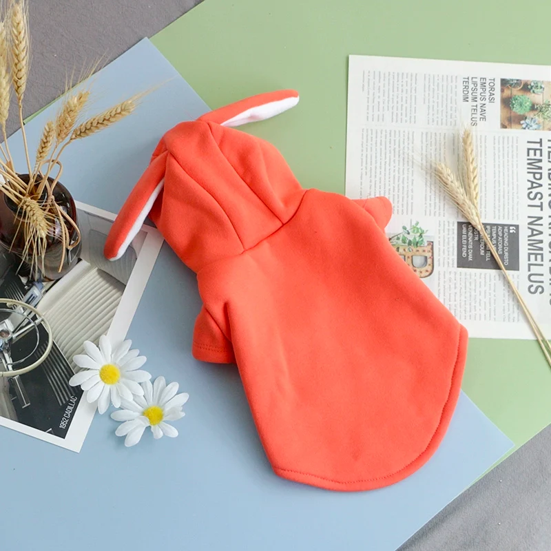 Pet Clothes Big Sale Autumn and Winter Thin Velvet Hooded Two-Leg Sweater Cat Teddy Bichon Jarre Aero Bull Small and Medium-Sized Dogs Dog
