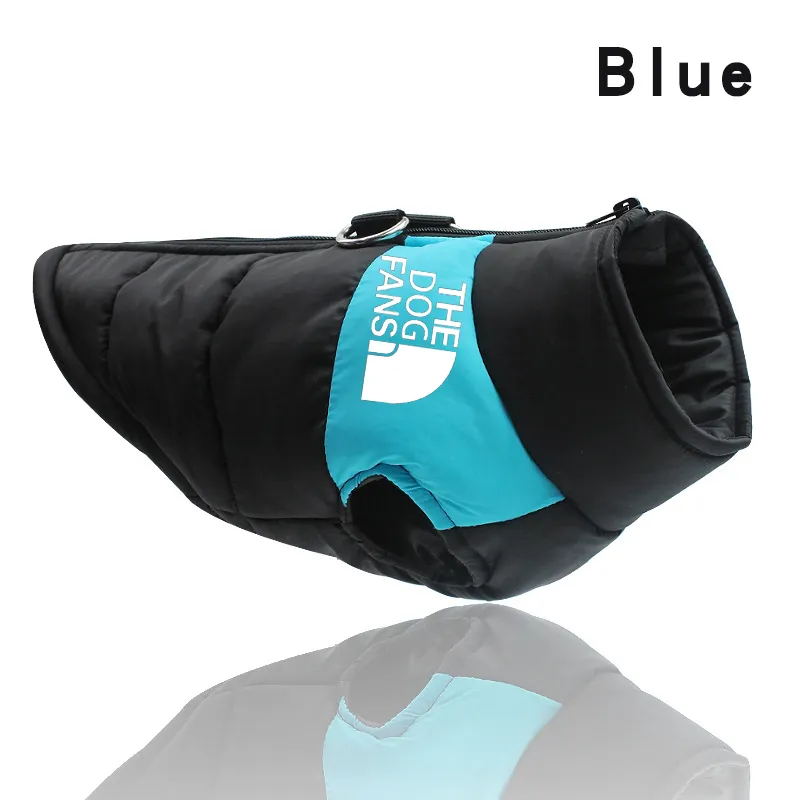 Winter Warm Pet Dogs Clothes Outfit Pet Vest Zipper Jacket Coats Waterproof For Small Medium Large Dogs French Bulldog Labrador