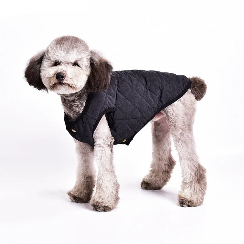 French Bulldog Clothes Dog Autumn and Winter Clothing Thickened Sweater Teddy VIP Shiba Inu Pet Cotton-Padded Coat Pug Corgi Cotton-Padded Coat