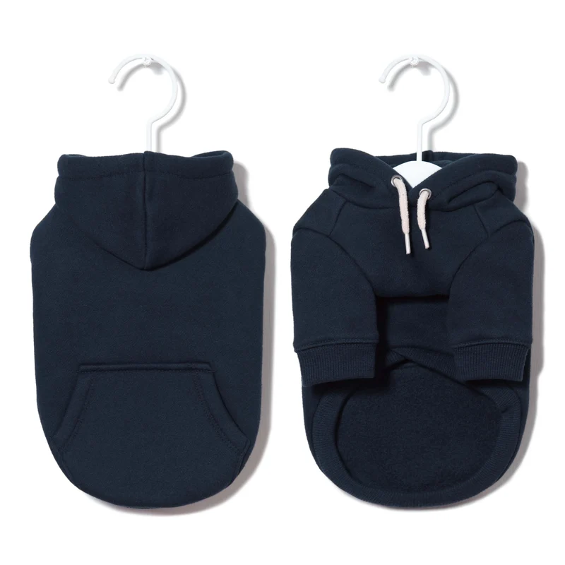 Sniff Pet Dog Cat Autumn and Winter Clothes Teddy Small Size Dogs Fleece Hooded Solid Color Casual Sweatshirt New