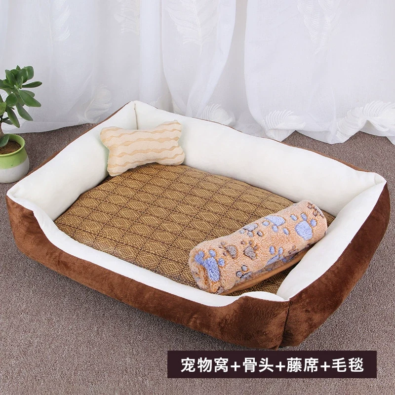 All Year Round Neutral Doghouse Cathouse Winter Warm Teddy Dog Sleeping Mat Floor Mat Pet Bed Products for Summer Dog Bed