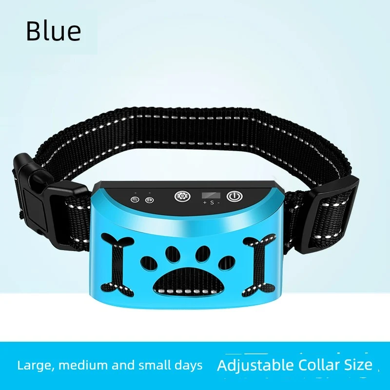 Smart Electric Shock Collar Bark Stopper Dog Barking Prevention Disturbing People Handy Gadget Large Small Size Dogs Automatic Dog Training Pet Immunity Call