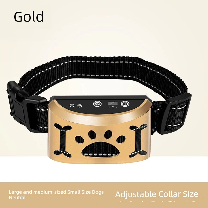 Smart Electric Shock Collar Bark Stopper Dog Barking Prevention Disturbing People Handy Gadget Large Small Size Dogs Automatic Dog Training Pet Immunity Call