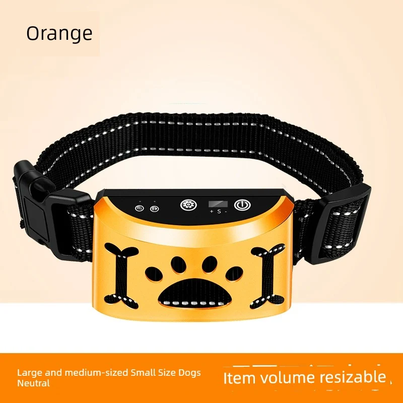 Smart Electric Shock Collar Bark Stopper Dog Barking Prevention Disturbing People Handy Gadget Large Small Size Dogs Automatic Dog Training Pet Immunity Call