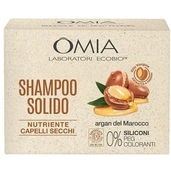 Omia Hair Care Shampoo Solido Argan Del Marocco 50g
