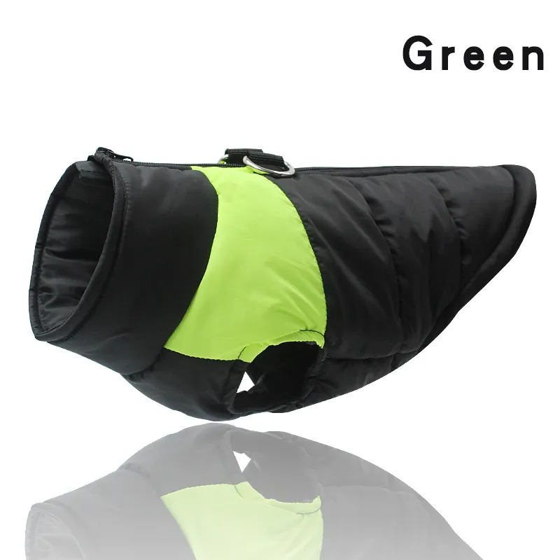 Waterproof Pet Dog Puppy Vest Jacket Winter Warm Dog Clothes Pet Padded Vest Zipper Jacket Coat For Small Medium Large Dogs