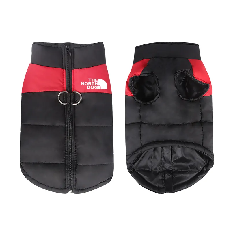 8 Size S-5XL Winter Dog Clothes For Pet Waterproof Warm Large Dog Vest Cat Puppy Ski Coats Jackets Green/Red/Blue/Pink