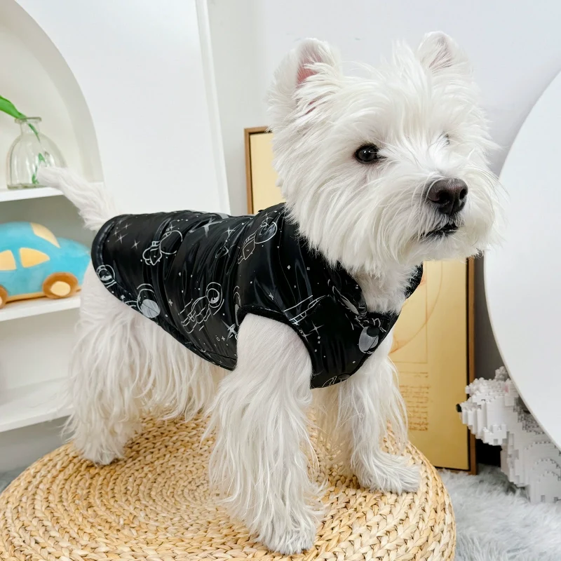 Dog Clothes Autumn and Winter Cat Cotton-Padded Clothes Warm Pet Winter Puppy Winter Thickened Schnauzer Teddy Small Size Dogs