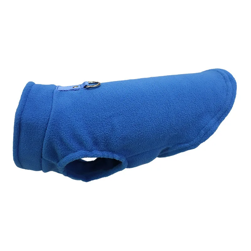 Dog Fleece Vest Cold Weather Pullover Dog Cozy Jacket Winter Warm Puppy Clothes Pet Sweater Vest with Leash Ring for Small Dogs