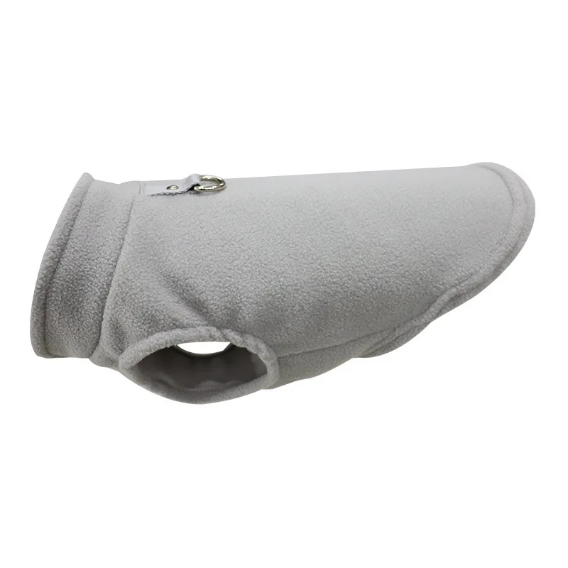 Dog Fleece Vest Cold Weather Pullover Dog Cozy Jacket Winter Warm Puppy Clothes Pet Sweater Vest with Leash Ring for Small Dogs