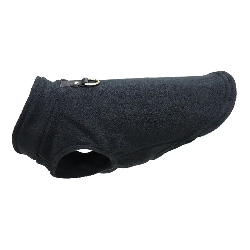 Dog Fleece Vest Cold Weather Pullover Dog Cozy Jacket Winter Warm Puppy Clothes Pet Sweater Vest with Leash Ring for Small Dogs