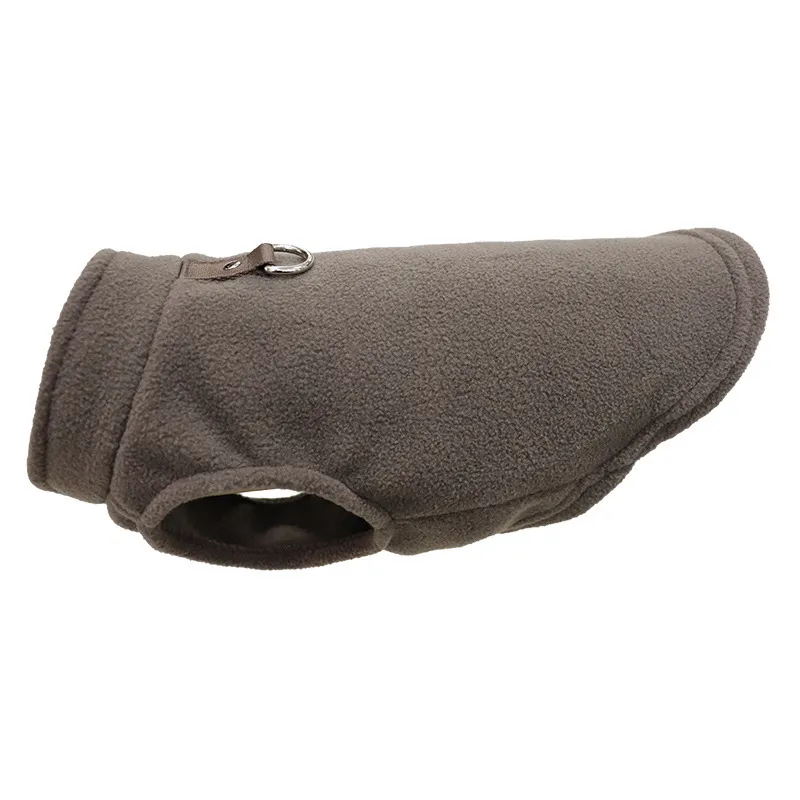 Dog Fleece Vest Cold Weather Pullover Dog Cozy Jacket Winter Warm Puppy Clothes Pet Sweater Vest with Leash Ring for Small Dogs