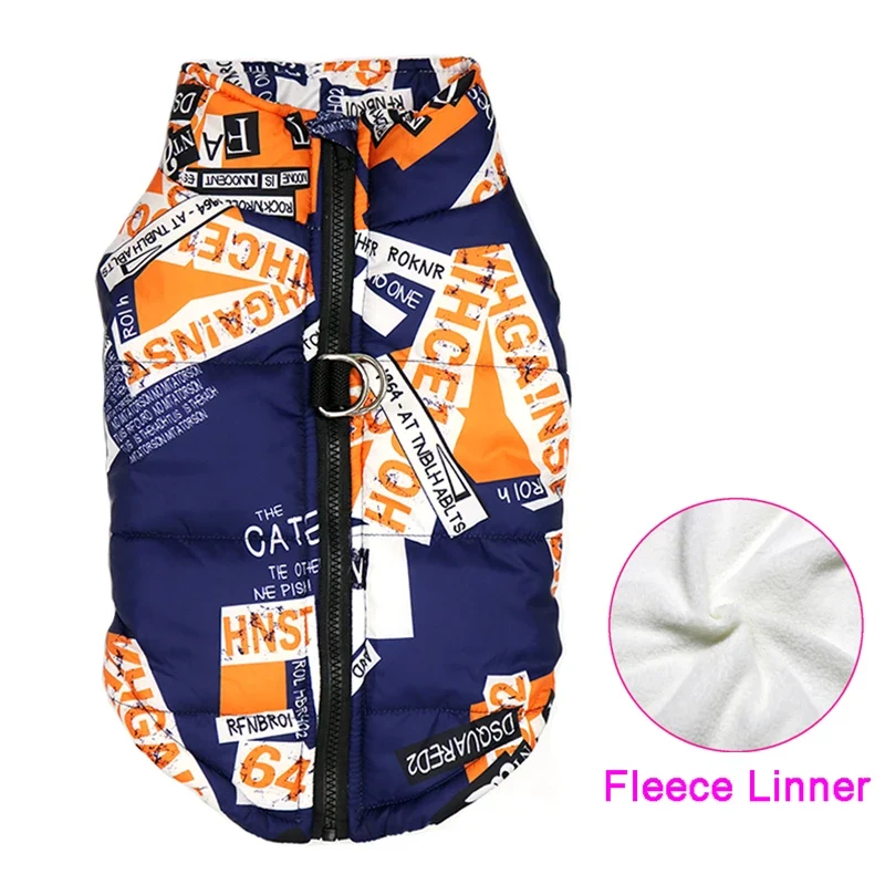 Waterproof Winter Dog Clothes Warm Pet Cotton Jacket Vest For Small Large Dogs Puppy French Bulldog Coat Chihuahua York Costume