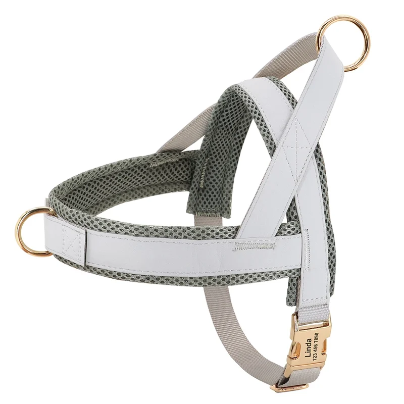 Personalized Dog Harness No Pull Dog Harnesses Adjustable Pet Walking Training Vest For Medium Large Dogs Bulldog Free Engraving