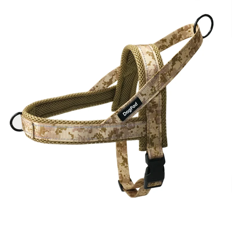 No Pull Dog Harnesses Mesh lining Adjustable Pet Walking Training Vest For Small Medium Large dogs Reflective Nylon leash