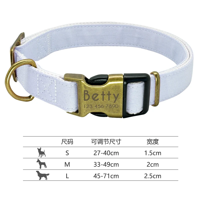 Dog Collar Pet Supplies Collar Night Reflective Collar Small Size Dogs Golden Retriever Bandana Lettering Anti-Lost