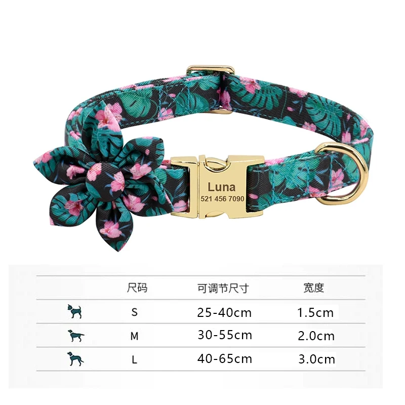 Teddy Lettering Anti-Lost Medium Large Dog Pet Dog
