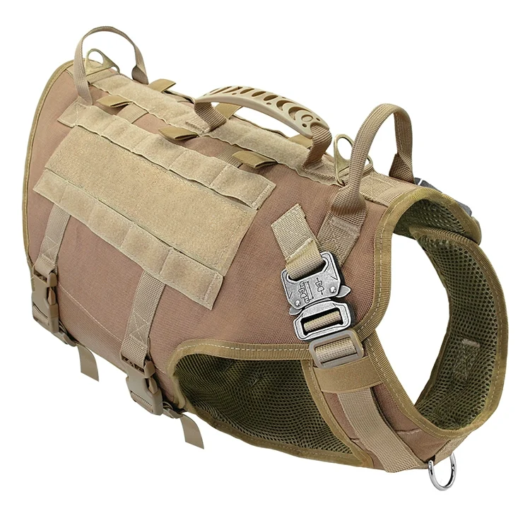 Malinois Large Dog Dog Hand Holding Rope Chest Vest Combat Clothes Dog Leash Dog Backpack Outing Special Training Straps