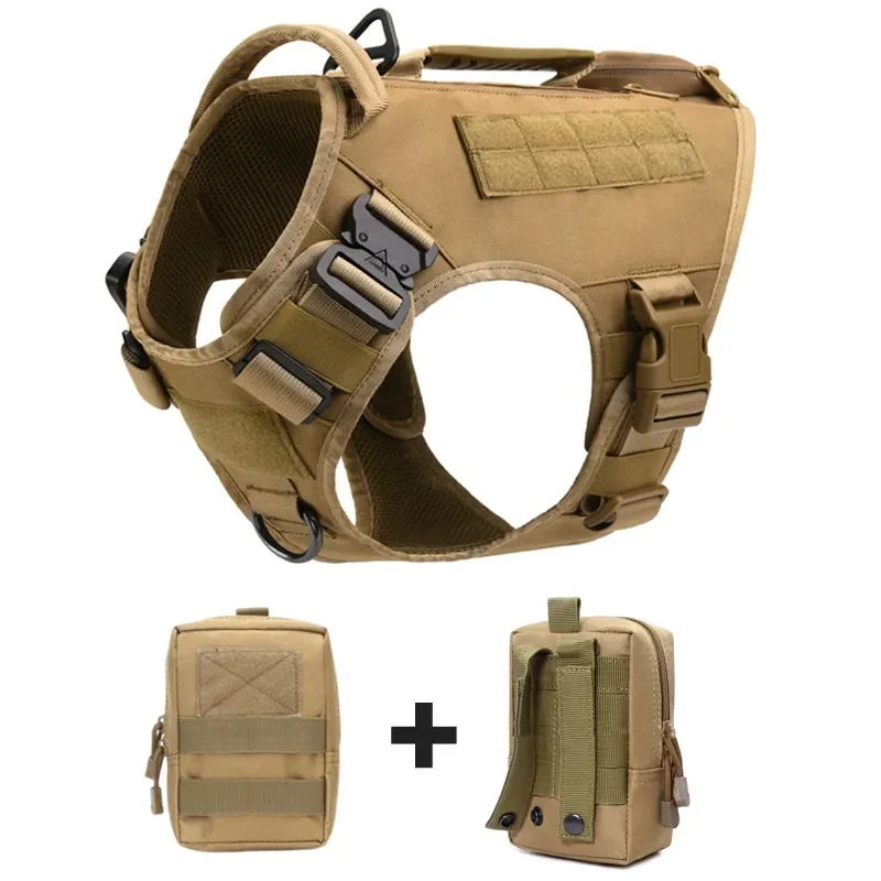 Outdoor Tactics K9 Medium and Large Patrol Dog Vest Military Fans Training Special Service Dog Vest Molle Chest Sling