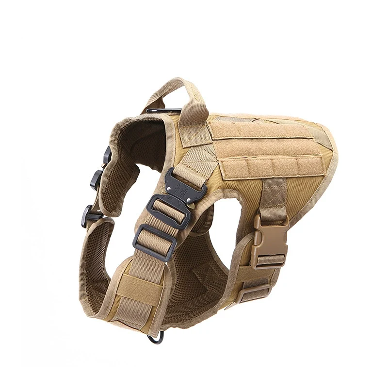 1000D Outdoor Medium Large Dog Tactical Molle Self-Carrying Vest Pet Dog Cobra Buckle Quick Take off Dog Clothes