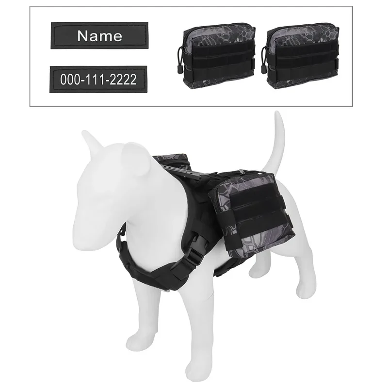 Personalized Name Dog Harness Customized Phone Breathable Adjustable Pet Harness for Medium Large Dog Chest Strap Vest
