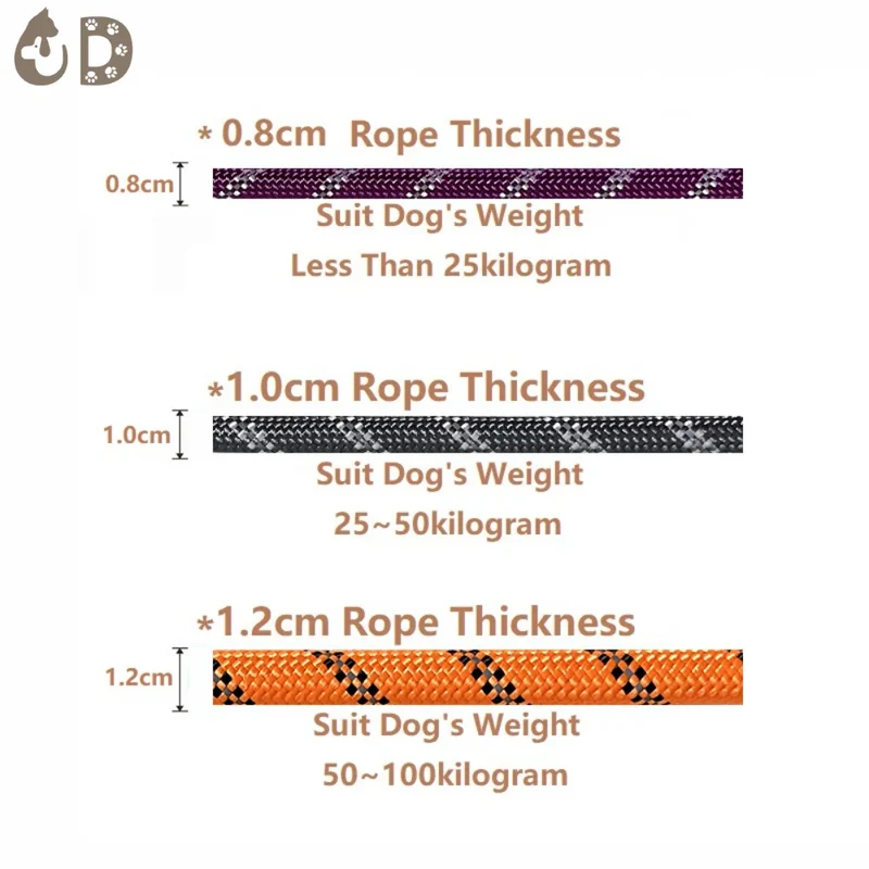 Dog Leash 120/150/200/300cm Nylon Pet Leashes Reflective Dog Leash For Medium Small Large Dog Leashes Ropes Pet Accessories