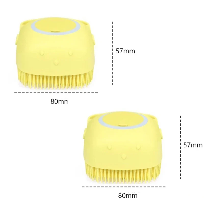 Pet Accessories Shampoo Massager Brush Bathroom Puppy Cat Massage Comb Grooming Shower Brush For Bathing Soft Brushes For Dogs