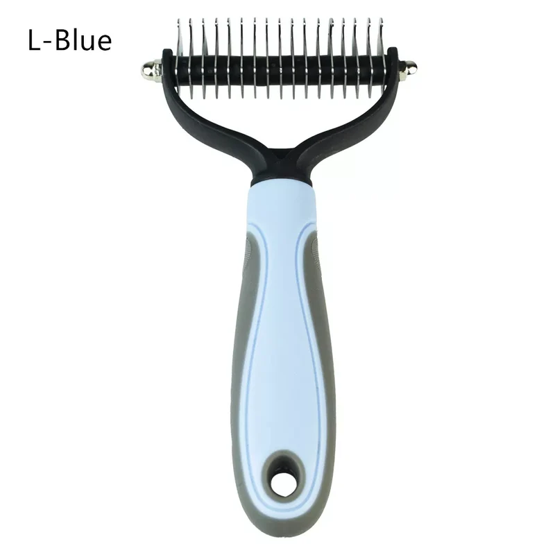 New Hair Removal Comb for Dogs Cat Detangler Fur Trimming Dematting Brush Grooming Tool For matted Long Hair Curly Pet