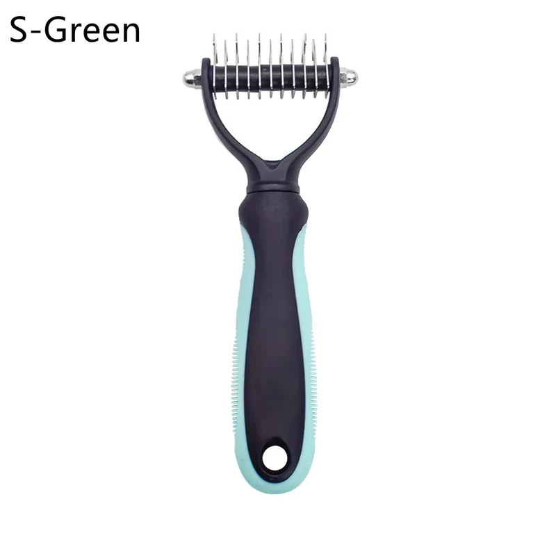 New Hair Removal Comb for Dogs Cat Detangler Fur Trimming Dematting Brush Grooming Tool For matted Long Hair Curly Pet