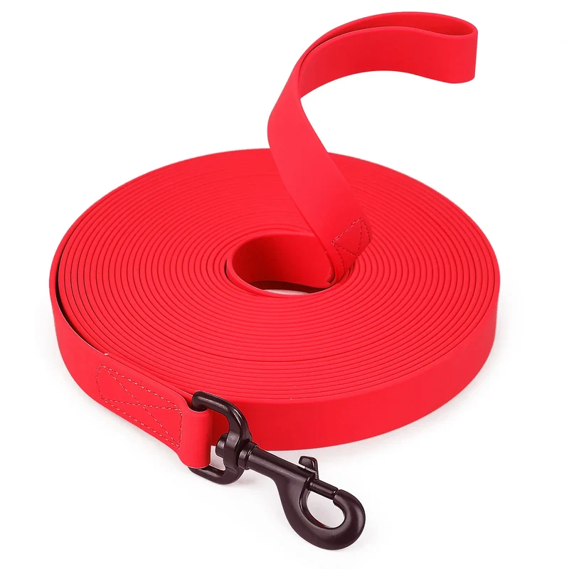 1.5m/3m/5m/10m Strong 2.5cm Width PVC Dog Leash Multicolor Durable Waterproof Dog Training Leash for Dogs