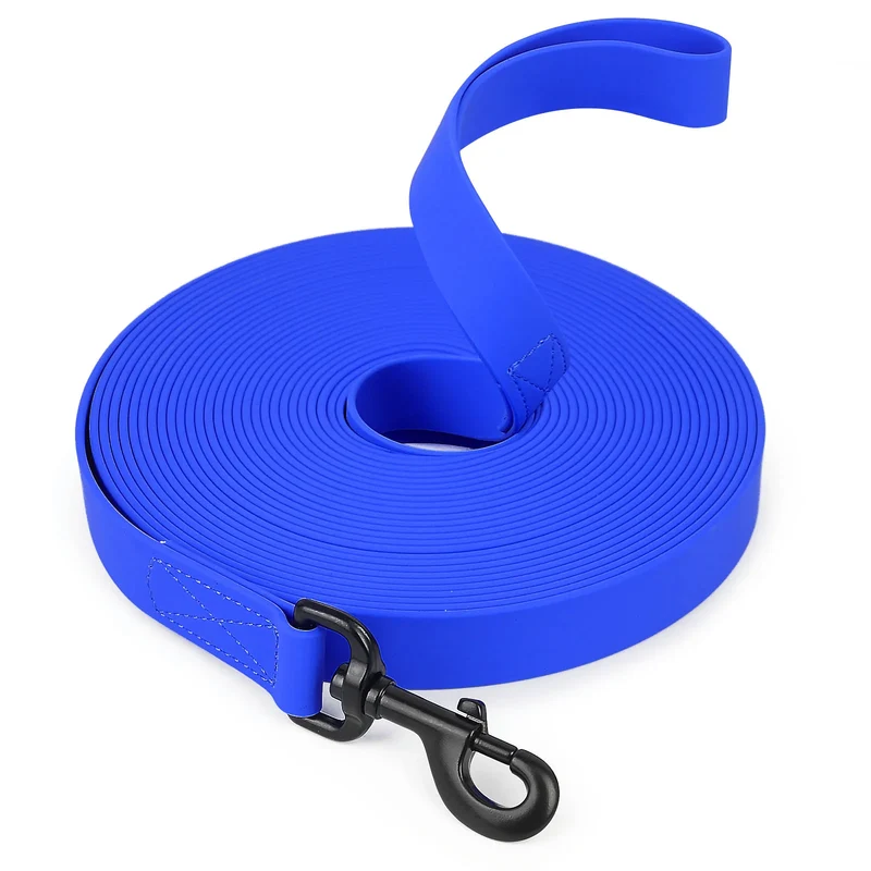 1.5m/3m/5m/10m Strong 2.5cm Width PVC Dog Leash Multicolor Durable Waterproof Dog Training Leash for Dogs
