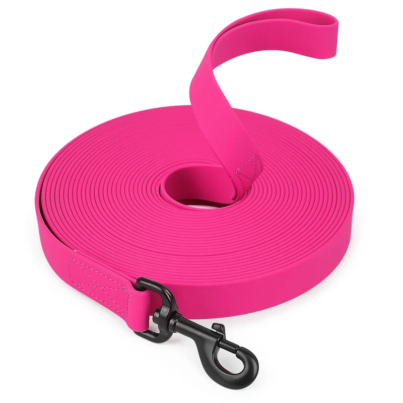 1.5m/3m/5m/10m Strong 2.5cm Width PVC Dog Leash Multicolor Durable Waterproof Dog Training Leash for Dogs