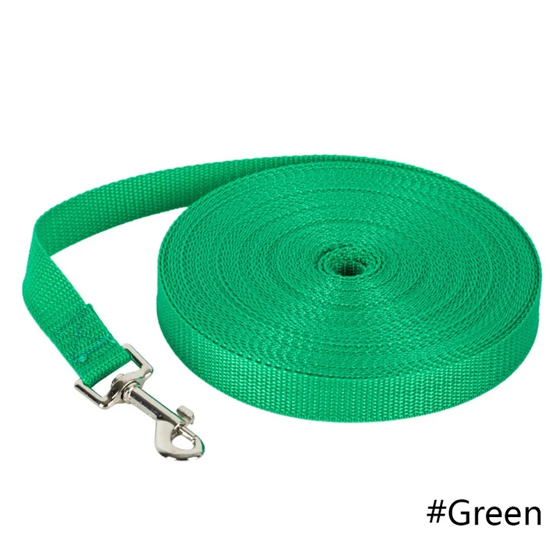 Long Tow Rope Nylon Dog Leashes 6 Colors 1.5M 1.8M 3M 4.5M 6M 10M Pet Walking Training Leash Cats Dogs Harness Collar Lead Strap